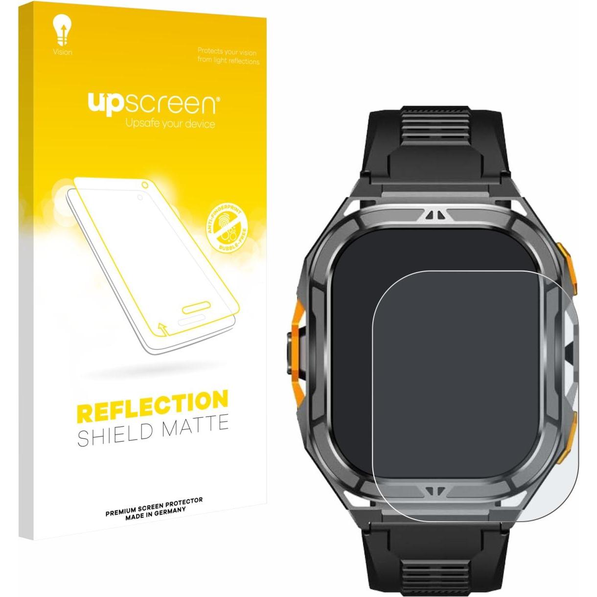 upscreen Reflection Shield Pellicola Opaca, Pellicola protettiva per smartwatch, Grigio