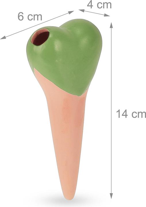 Actual product image Relaxdays 4x clay cone (Clay cone)