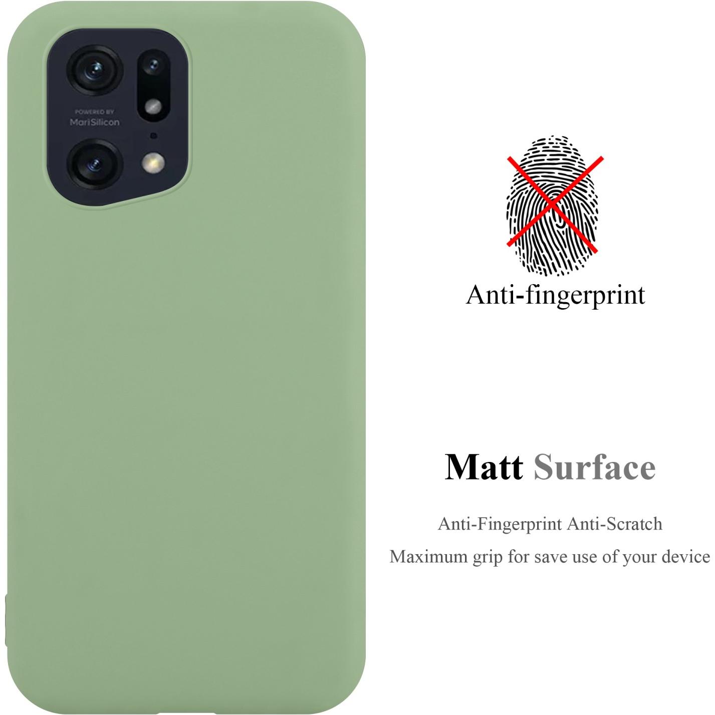 Thumbnail - Cadorabo TPU Candy Hülle für Oppo FIND X5 PRO (Oppo Find X5 Pro), Smartphone Hülle, Grün