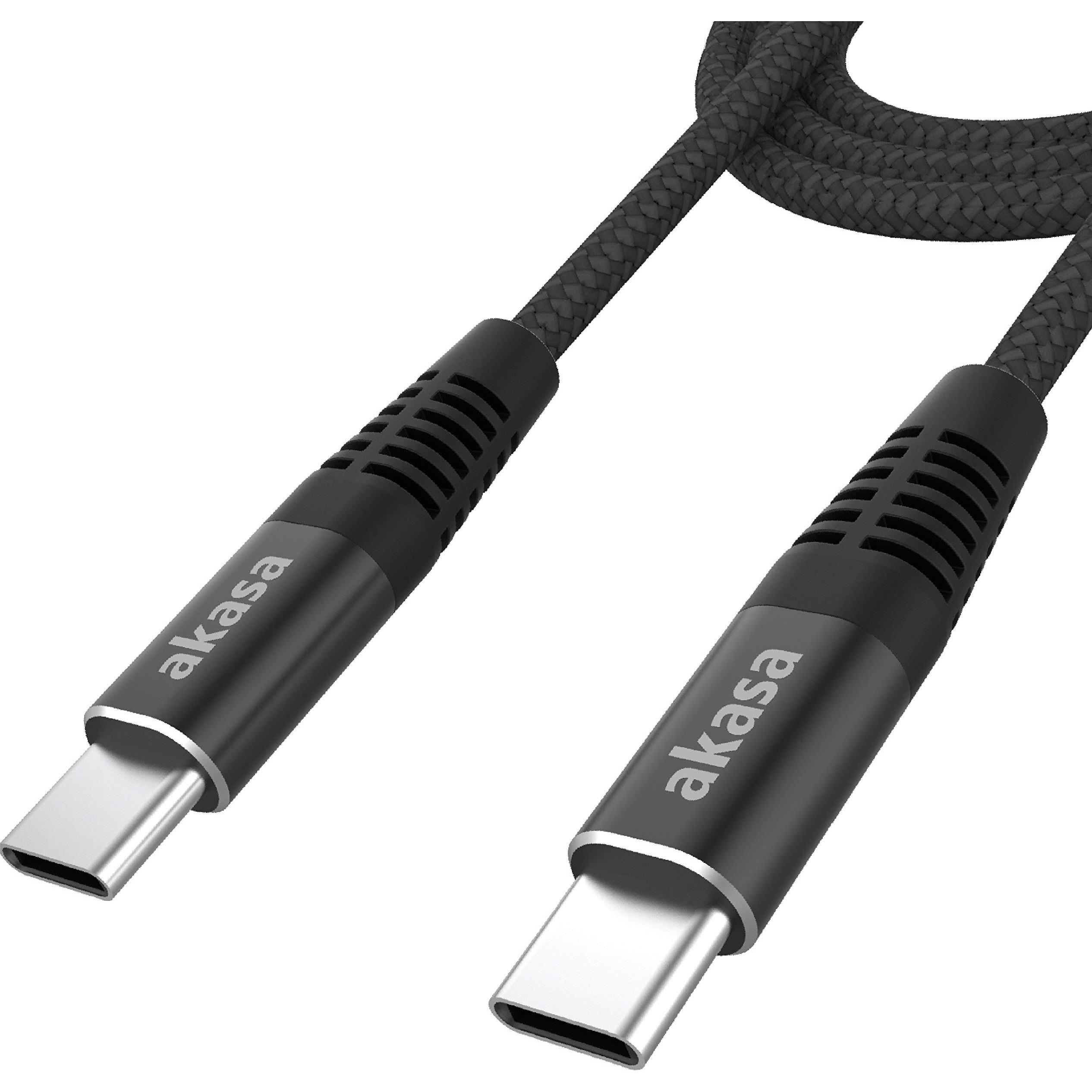 Akasa USB Typ C zu USB Typ C 100W PD Ladekabel (1 m, USB 2.0), USB Kabel