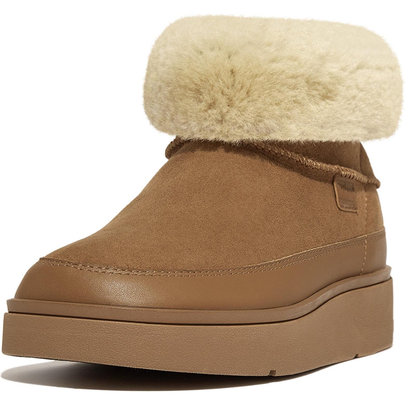 Fitflop, Damen, Boots + Stiefel, Gen-ff Mini GS6-A69 - 37, Beige, (37)
