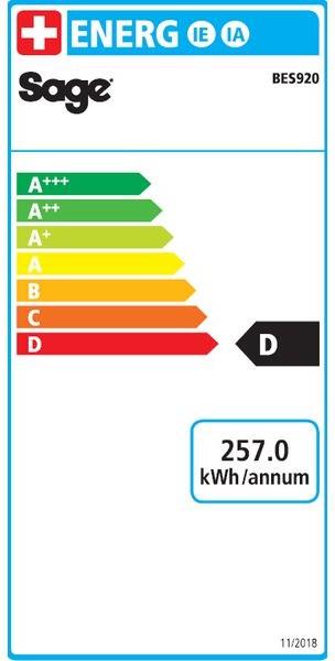 Energy Label Sage The Dual Boiler
