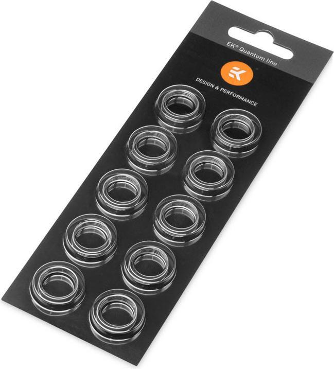 Actual product image EKWB EK-Quantum Torque Color Ring 10-Pack STC 10/13 - silver