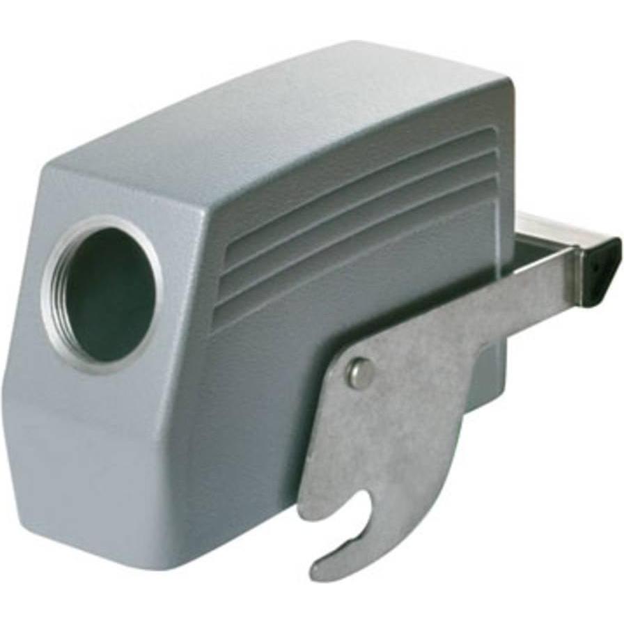 Weidmüller Alloggiamento del gommino staffa centrale alluminio IP66 1663390000, Cavo + Spina elettrica, Grigio