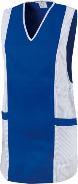 Immagine prodotto Judith Leiber Arbeitsbluse mit Kasack-Verschluss, 65% Polyester blau-weiss (36, 38, 40, 42)