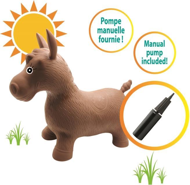 Productafbeelding Lexibook Opblaasbaar springend pluche paard (BGP050)