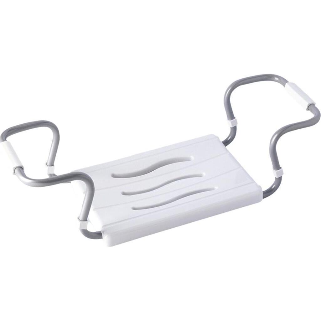 Markenlos, Sedile per vasca + Sgabello da doccia, Primanova White Bath Seat Adjustable 150kg Load (150 kg)
