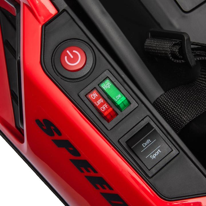 Immagine prodotto Homcom Kinder Elektro Gokart Kunststoff, Metall Rot+Schwarz