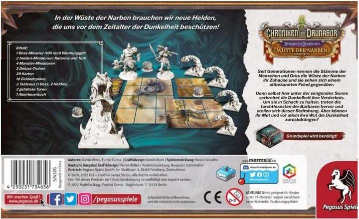 Produktbild Pegasus 57342G - Chroniken von Drunagor: Wüste der Narben (DE-Erweiterung) (Deutsch, 1 - 5 Spieler)