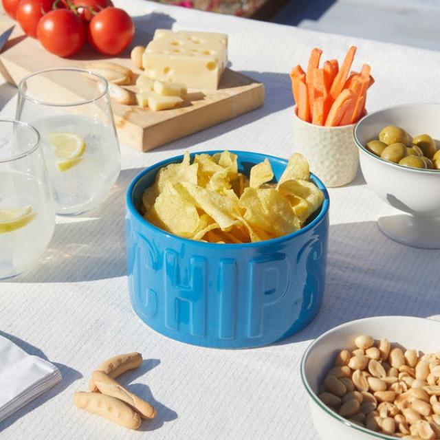 Actual product image Balvi Snackschale aus Keramik - blau