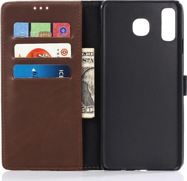 Actual product image MU Classic Crazy Horse IV Leather Bookcover Series (Samsung Galaxy A9)