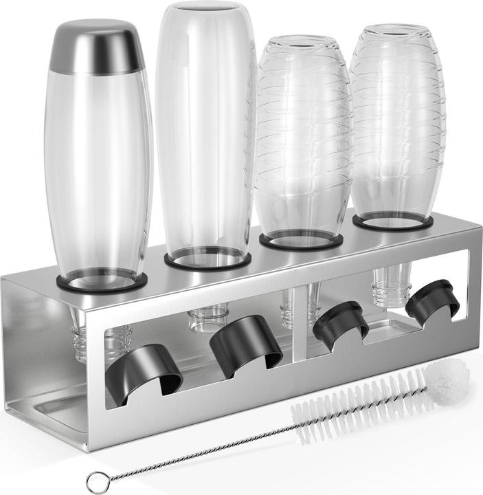 Hommand Flaschenhalter Abtropfgestell für SodaStream/Emil Flaschen