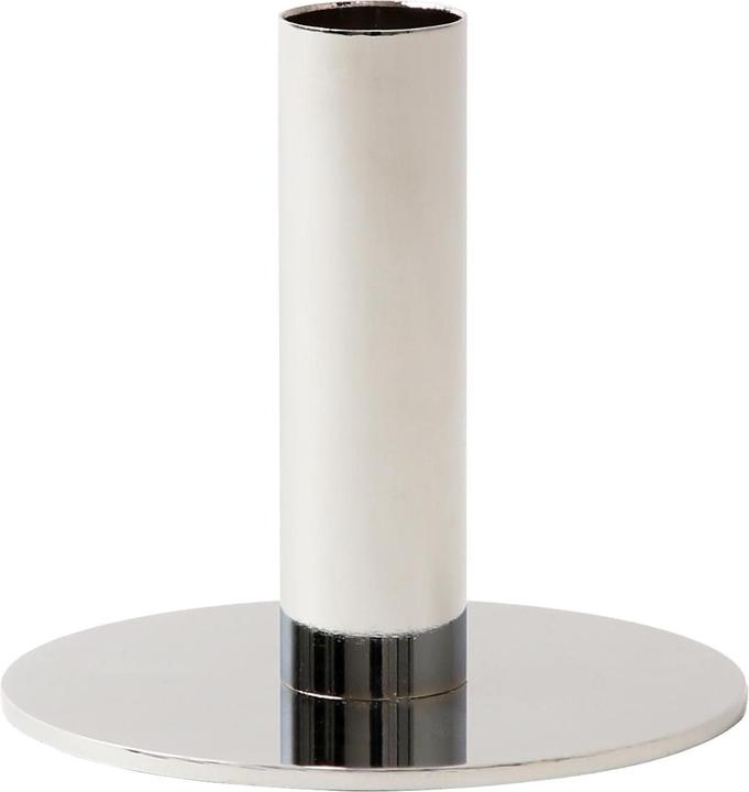 Esmée Candle holder for pillar candles in silver, H 9.5 cm x Ø 10 cm