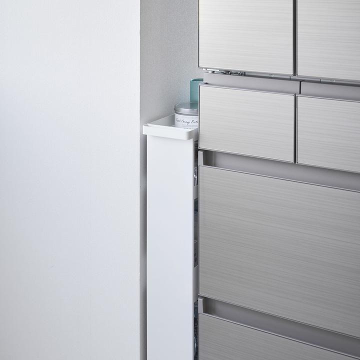 Actual product image Yamazaki Schlanker 4-stöckiger Aufbewahrungswagen TOWER