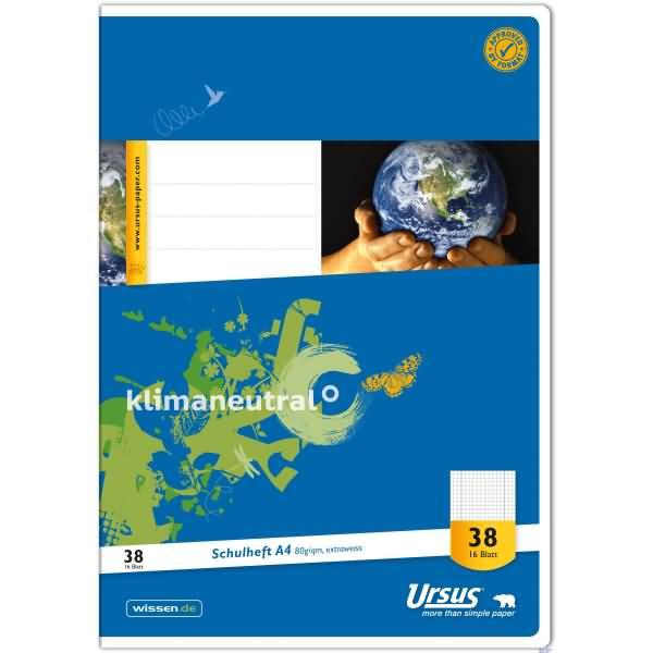 Produktbild Ursus Schulheft (A4, Kariert, Weicher Einband)