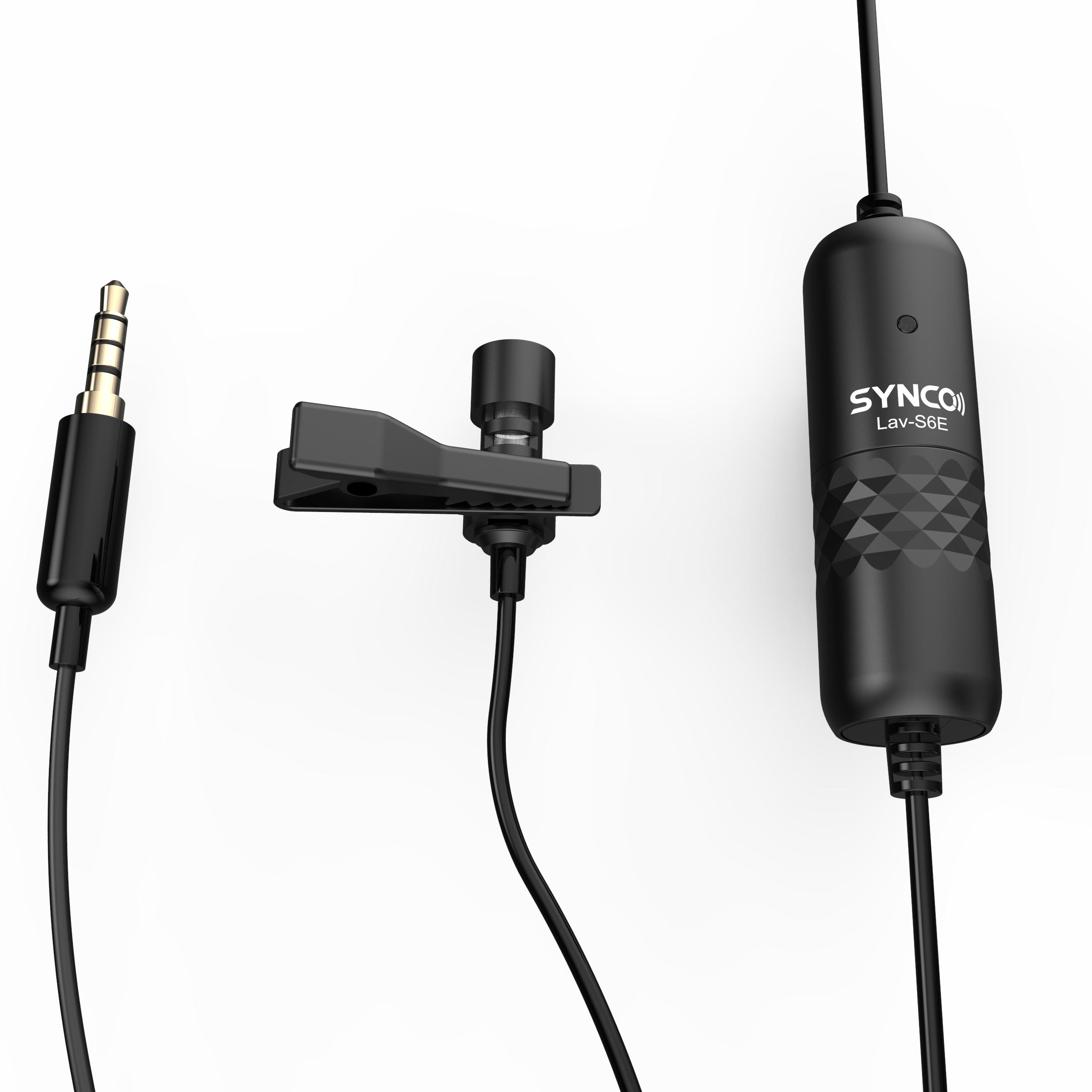 Synco Nero Microfono Lavalier Cablato, Microfono