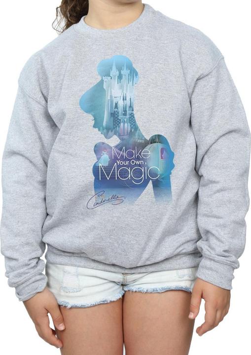 Produktbild Disney Princess Cinderella Filled Silhouette Sweatshirt Mädchen (152, 158)