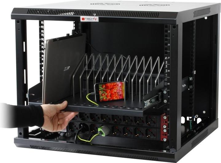 Actual product image Techly Removable bracket with 14 slots