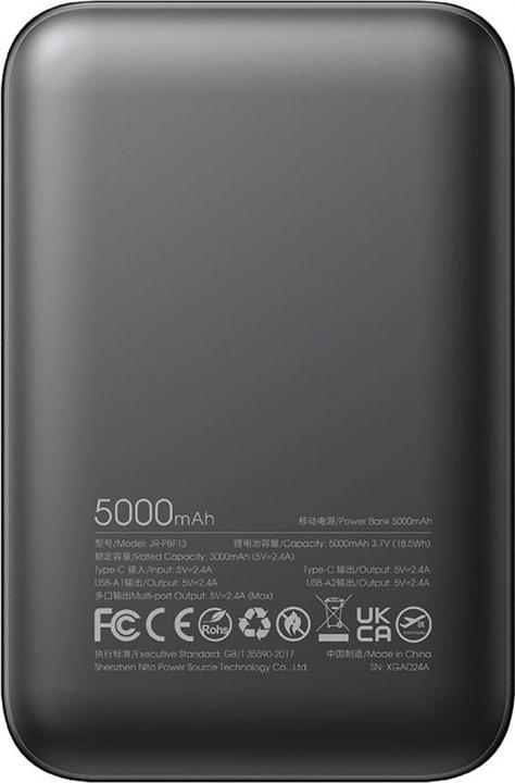 Image du produit Joyroom 2.4A LED Display Portable Power Bank 5000mAh (5000 mAh, 5 W, 18.50 Wh)