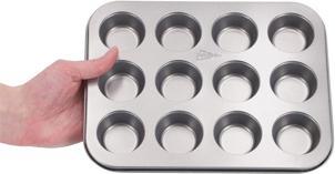 Actual product image Patisse Silver Top Mini Muffin tin 12 compartments