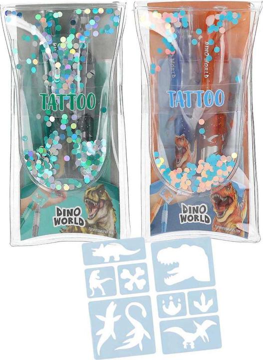 Produktbild Depesche Dino World Tattoo Glitzer-Gelstifte