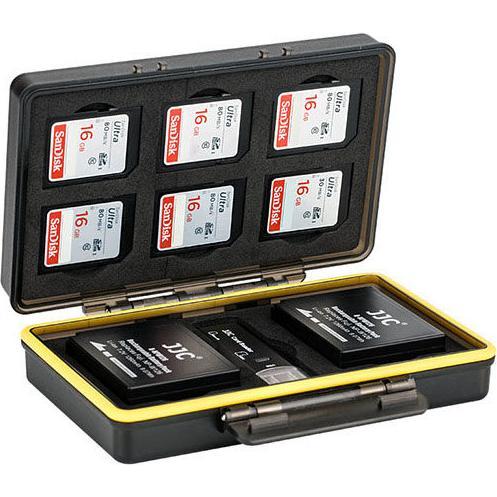 JJC BC 3NPW126 Multi Function Battery Case, Batteriegriff, Schwarz, Gelb