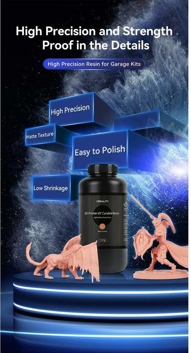 Produktbild Creality High Precision Model Resin - Clay Red - 1kg (Orange, 1200 g)