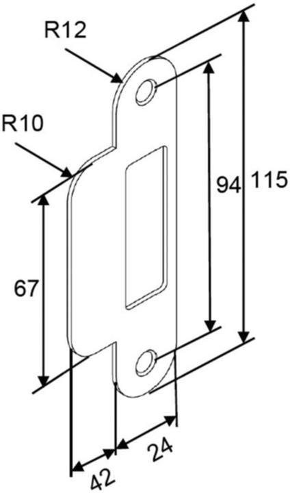 Produktbild G-U Schliessbleche zu GU-SECURY Automatic (Schliessblech)