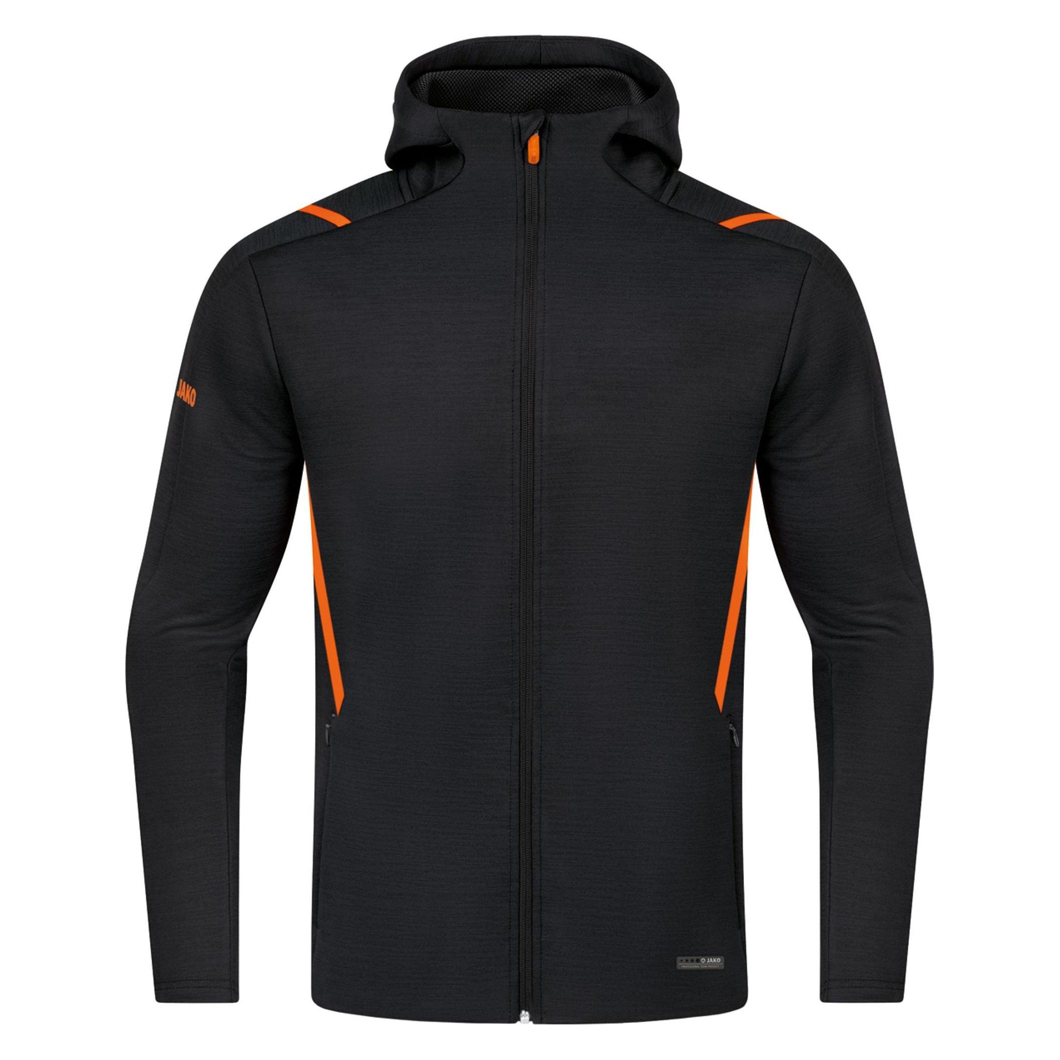 Jako, Damen, Trainingsjacken, Freizeitjacke Challenge Mit Kapuze (36), Schwarz, 36