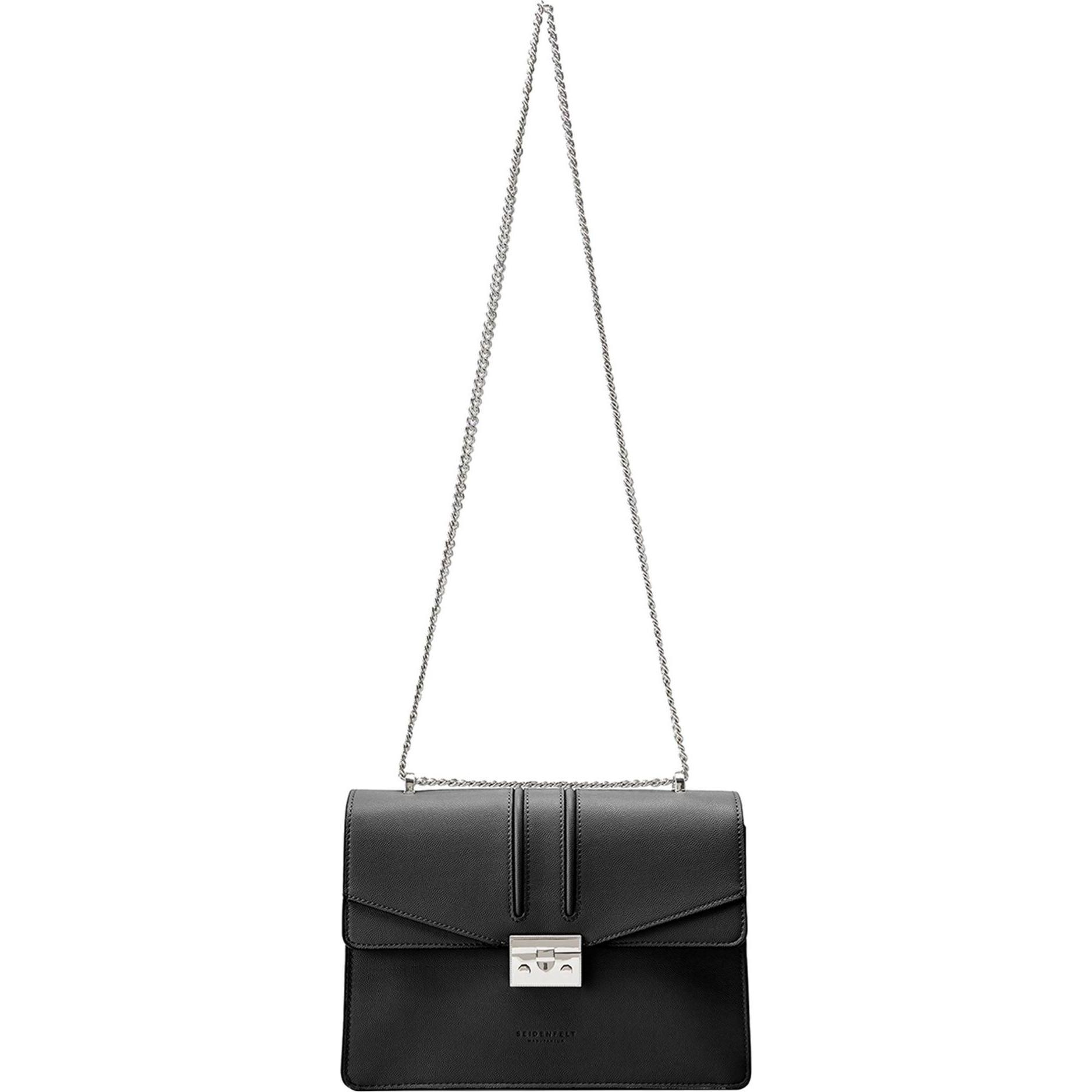Seidenfelt, Handtasche, Roros Big Umhängetasche 25 cm, Schwarz