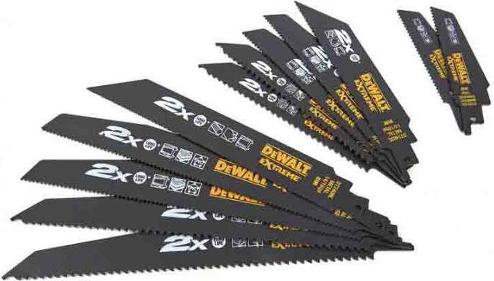 Image du produit DeWalt Jeu lames, scie sabre, 12 unités