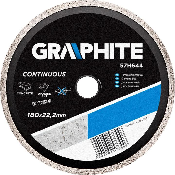 Image du produit Graphite Grafitinis deimantinis diskas 180x22,2 mm - 57H644