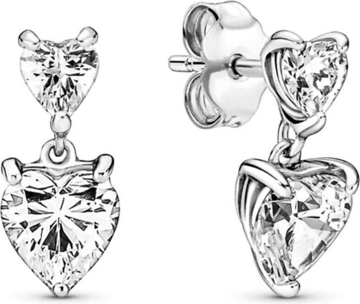Produktbild Pandora Ohrstecker Doppelherz (Sterling Silber 925)