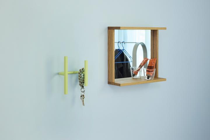 Actual product image Hübsch Flip Coatrack Light green
