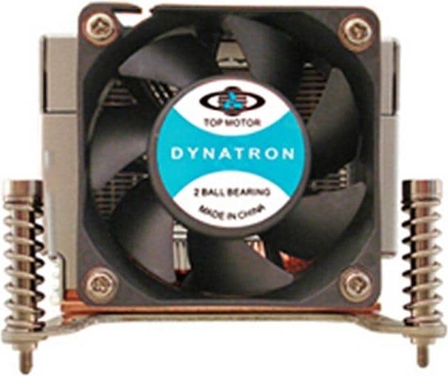 Produktbild Dynatron K666 Intel CPU cooler 2U LGA1150/-51/-55/-56 copper heatsink aluminum fins active with PWM (64 mm)