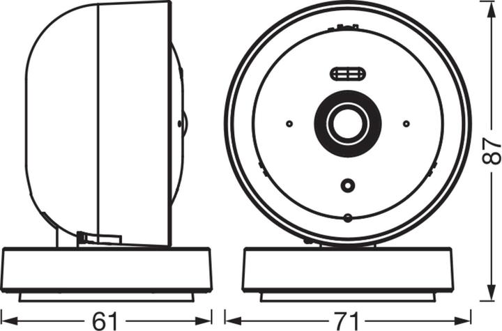 Immagine prodotto Osram SMART+ WIFI CAMERA FIXED White (2560 x 1440 Pixels)