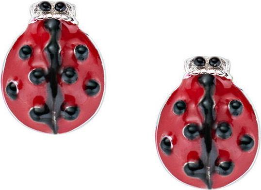 Produktbild Amen Junior Red Ladybug Ohrstecker (Emaille, Silber 925)
