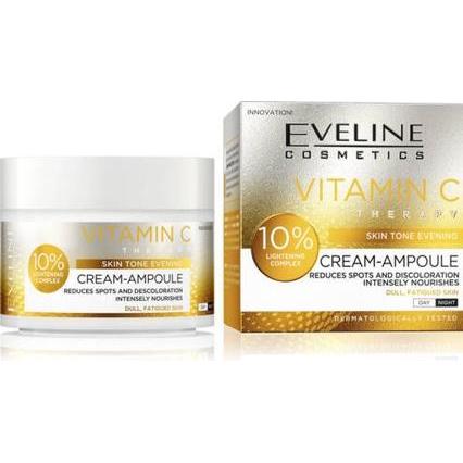 Eveline, Gesichtsserum, Vitamin C Illuminating Cream Ampulle Lightening Complex Matte Skin 50ml (50 ml)