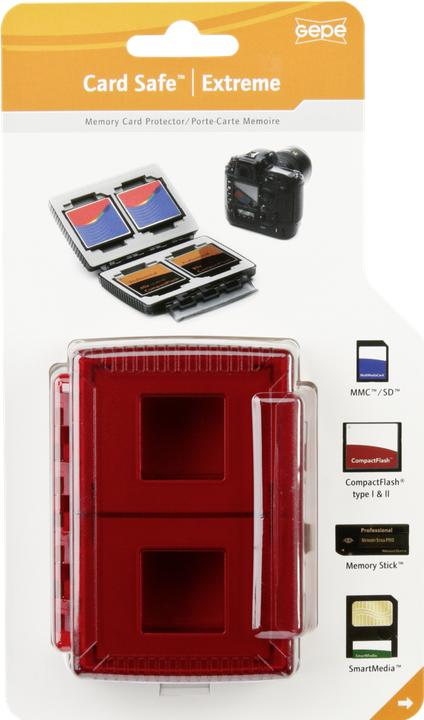 Immagine prodotto Gepe Card Safe Extreme rosso (Coperchio scheda di memoria)