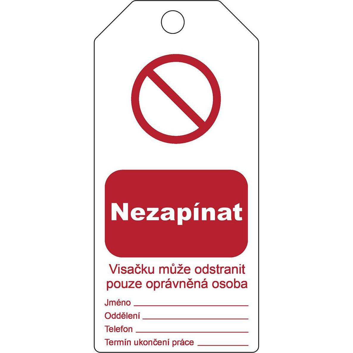 Brady, Etiketten, Tagout: Rewritable Warning