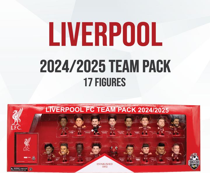 Actual product image Creative Distribution SoccerStarz - Liverpool Team Pack 17 Figure (Version 2024/25)