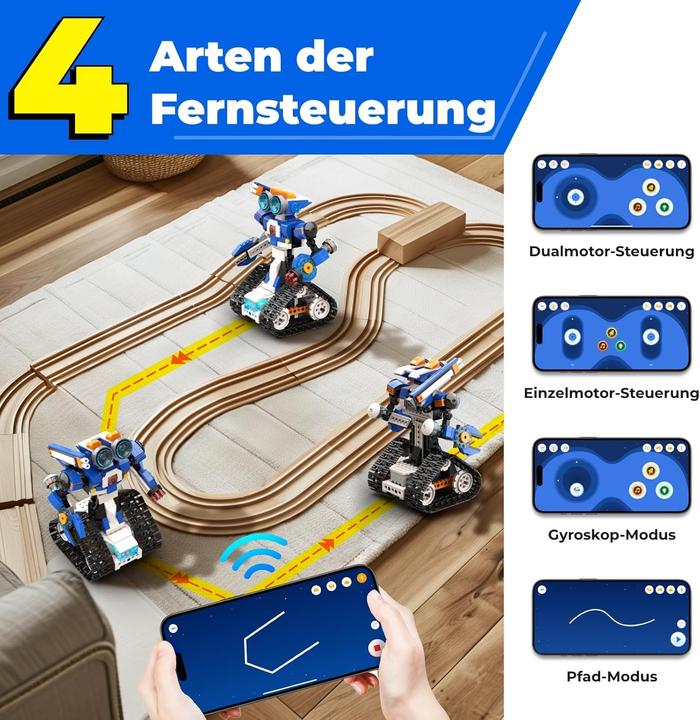 Actual product image Apitor 6-in-1 Programmierbarer Roboter-Bausatz Robot J