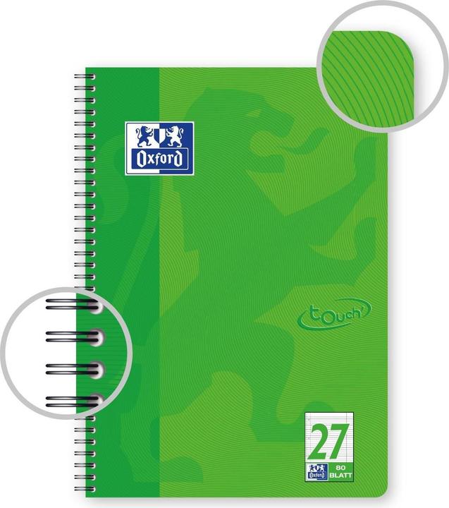 Actual product image Oxford College notepad Touch (A4+, Lined, Hardcover)