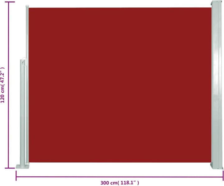 Produktbild vidaXL Balkon-Seitenmarkise (3 m)
