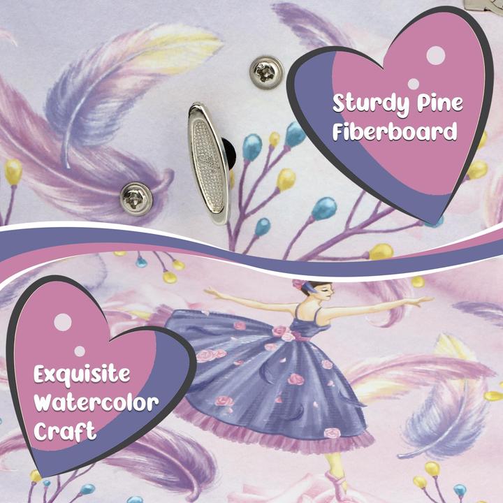 Produktbild Only-Bags.Store Schmuckkästchen mit Musik, Kinderschmuckkästchen Spieluhr mit drehender Ballerina