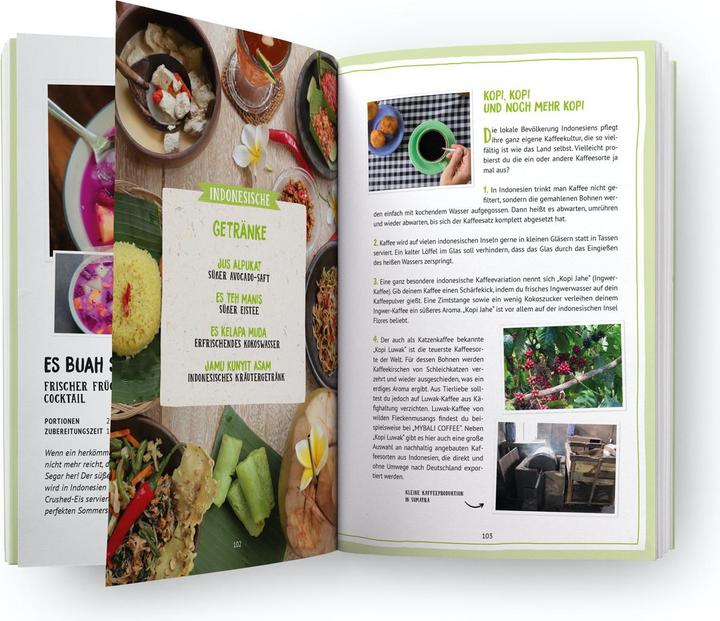 Produktbild Indonesien Kochbuch: 38 indonesische Rezepte (Authentische Indonesische Küche mit einfachen (Deutsch, Sanita Sijecic, Simon Sitanggang, Melissa Schumacher, Pia Himmelein, Sebastian Würfel, 2021)
