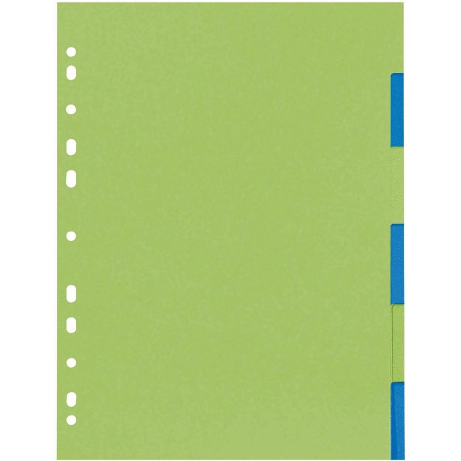Herlitz, Ordner Zubehör, Register GREENline Blanko, 2-farbig