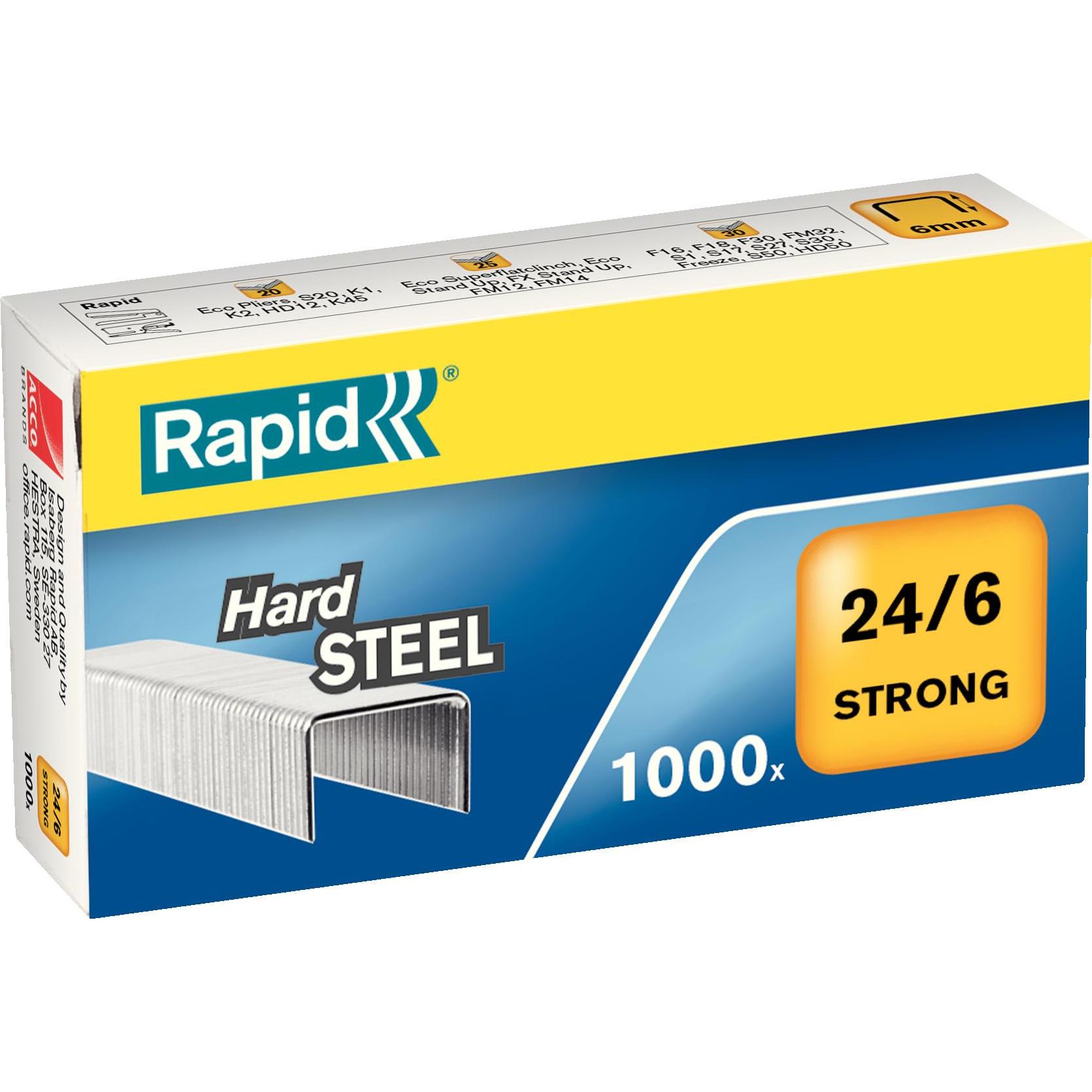 Rapid, Büroklammer, Heftklammern Strong (1000 x)