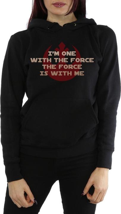 Immagine prodotto Star Wars Rogue One I'm One With The Force Red Felpa con Cappuccio Donna (XS)
