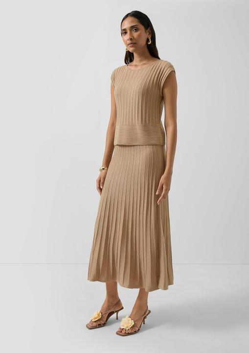 Image du produit s.Oliver Midi-Strickkleid mit Metallic-Garn und U-Boot-Ausschnitt (48)